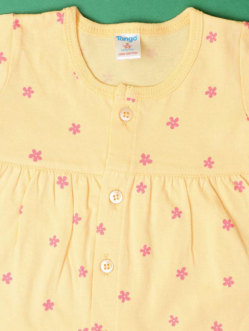 girls pack of 2 printed frock with bloomer set - 21607845 -  Standard Image - 3