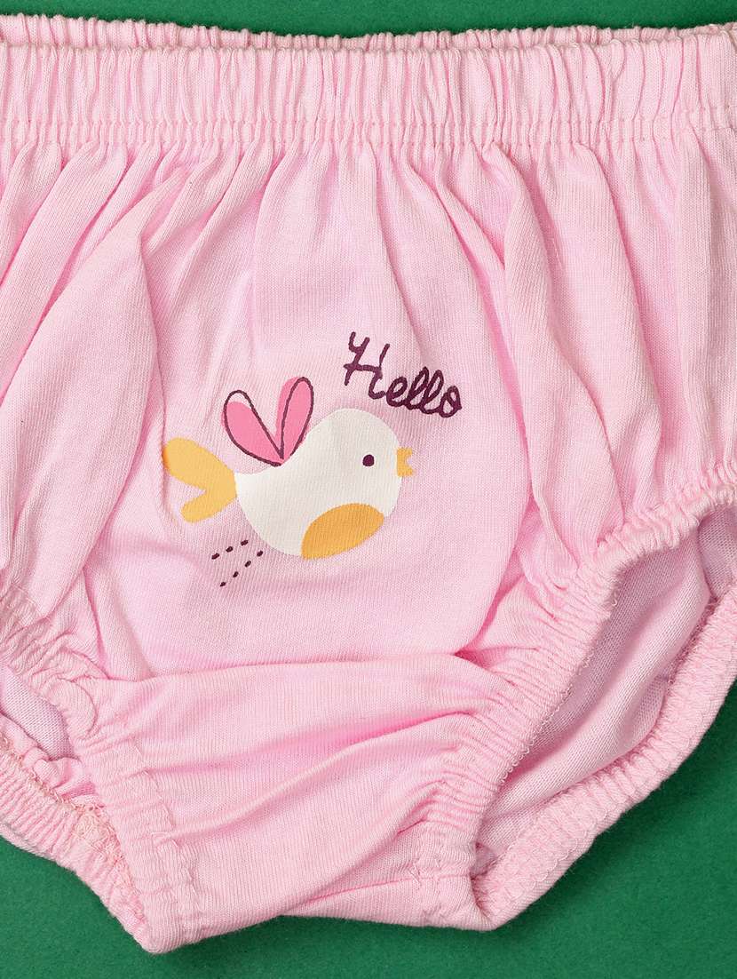 girls pack of 2 printed frock with bloomer set - 21607845 -  Standard Image - 5