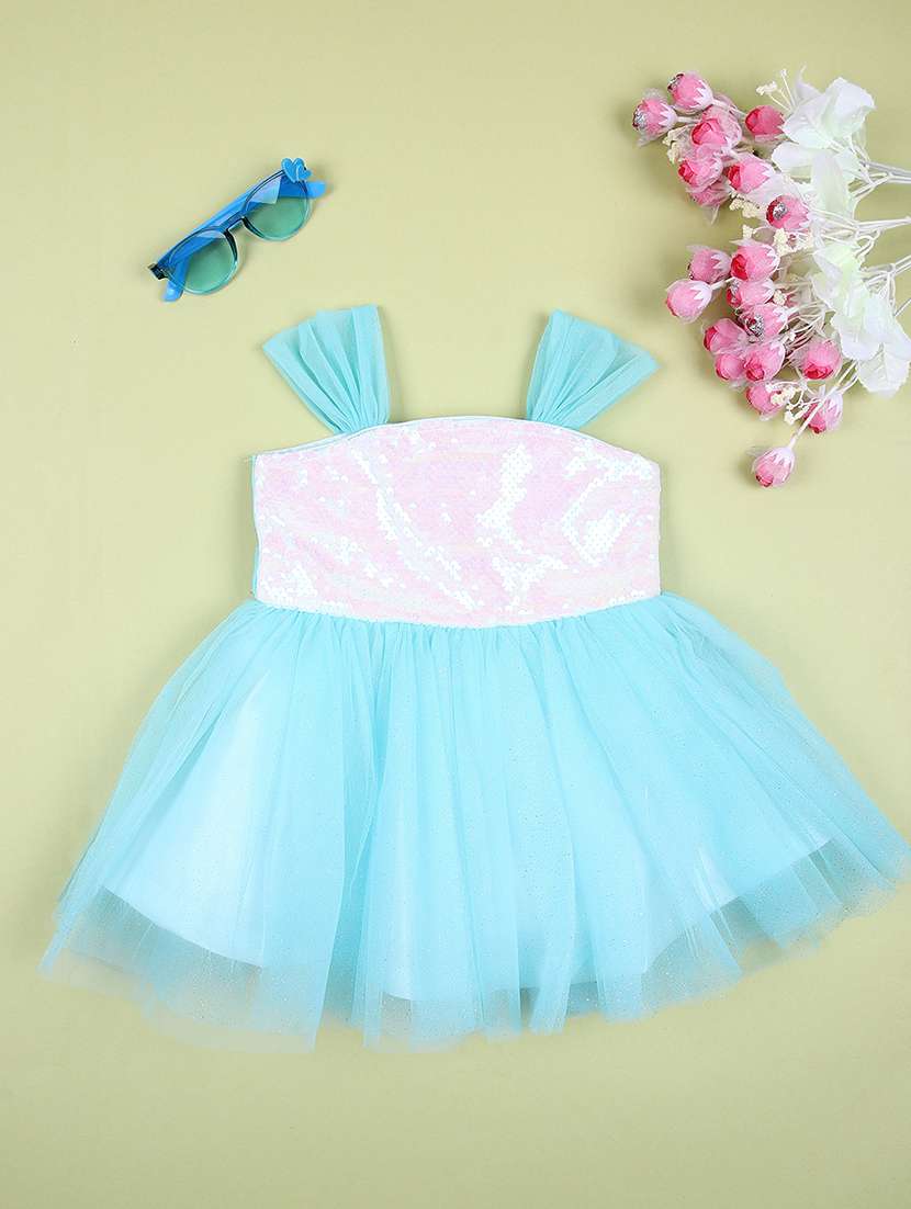 girls flare net frock