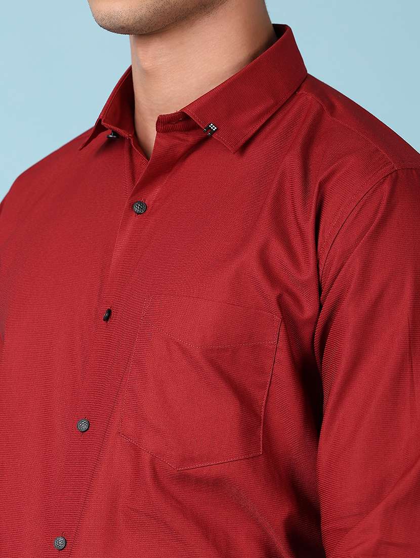 men long sleeves solid formal shirt - 21607918 -  Standard Image - 5