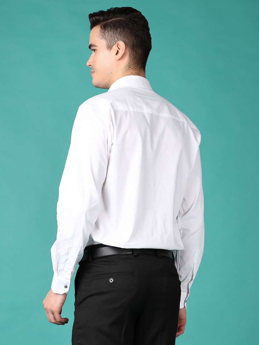 men long sleeves self design formal shirt - 21607923 -  Standard Image - 3