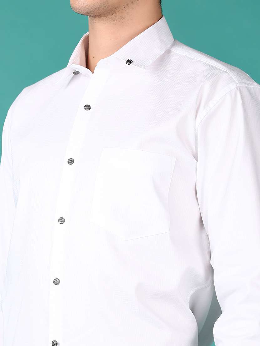 men long sleeves self design formal shirt - 21607923 -  Standard Image - 5