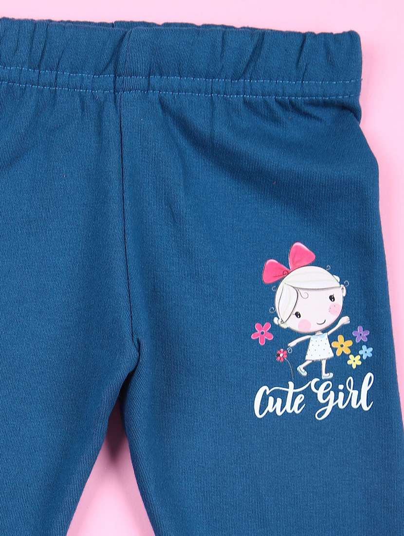 Girls Printed Full Length Twin Set - 21607939 -  Standard Image - 3