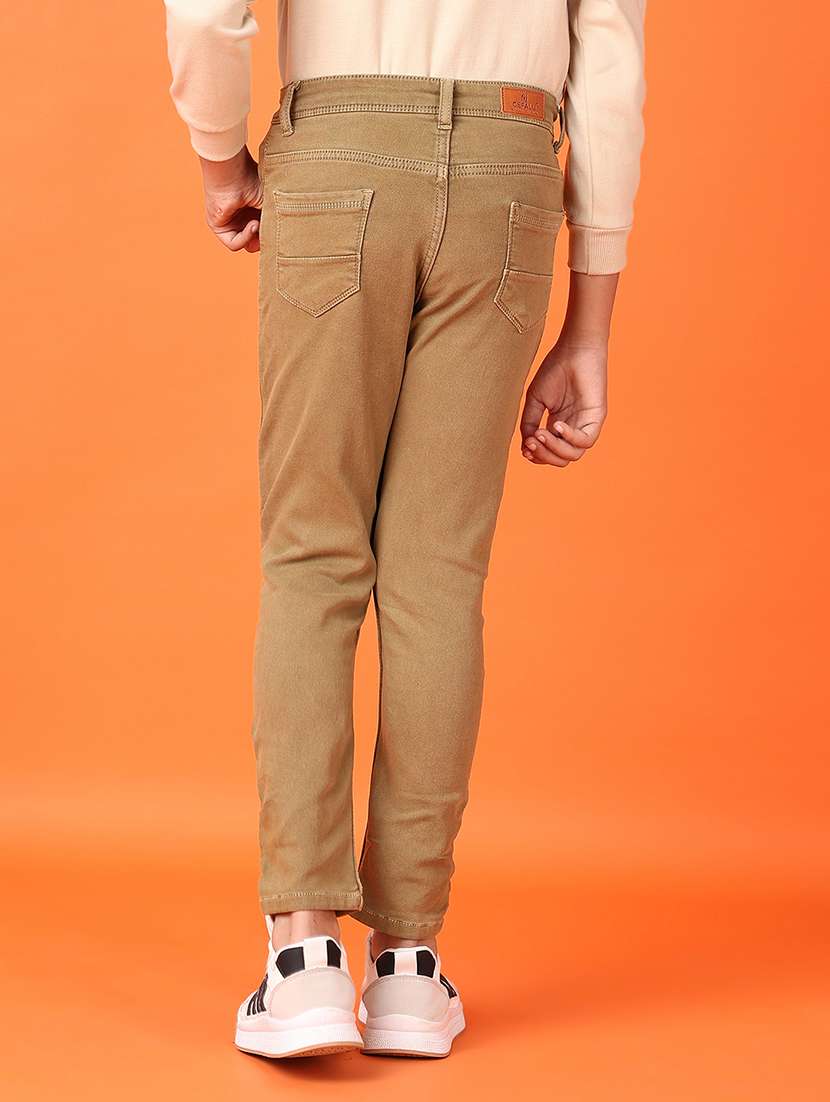 boys mid rise plain jeans - 21607983 -  Standard Image - 3