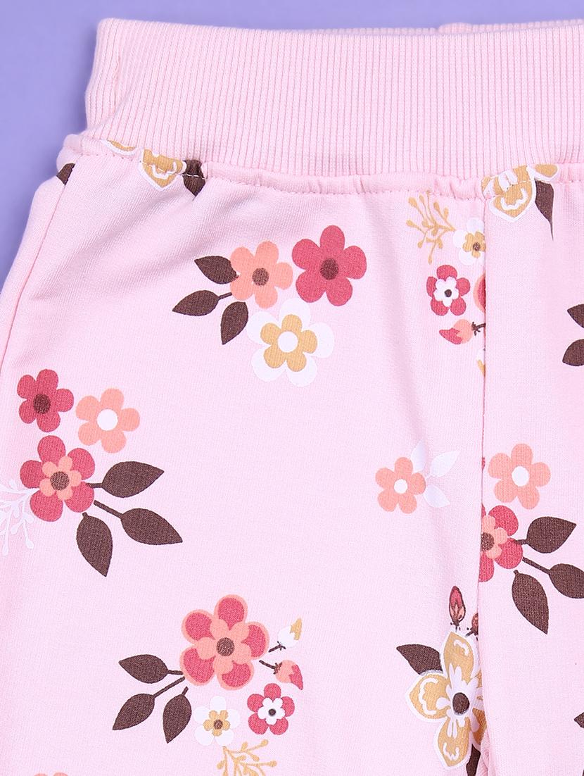 girls floral printed sweatshirt & joggers full length set - 21608123 - Standard Image - 3