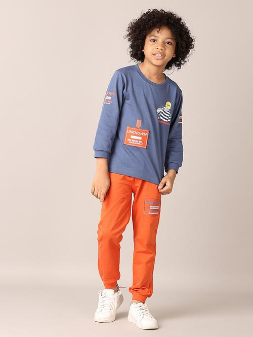 boys printed casual wear full length set - 21608124 -  Standard Image - 0