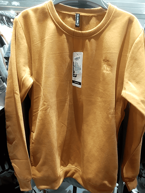 orange spun fleece sweatshirt - 21608155 - Zoom Image - 0