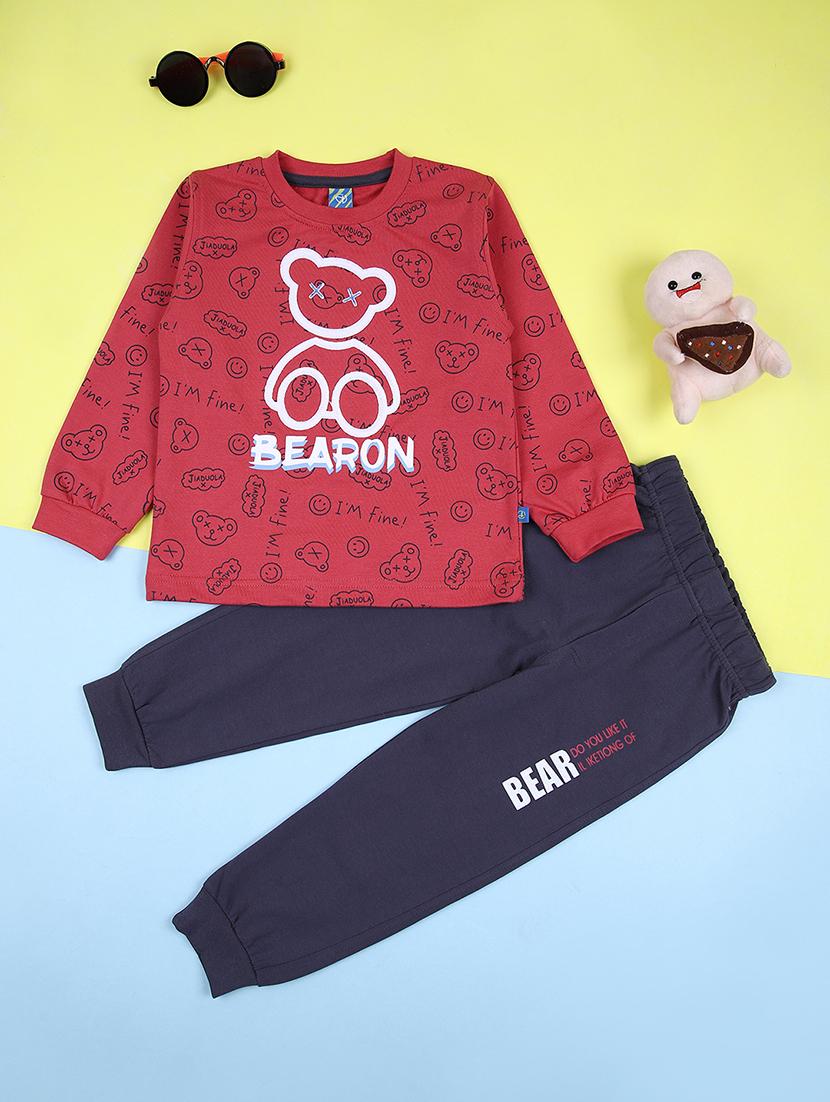 kids printed full length twin set - 21608256 -  Zoom Image - 0