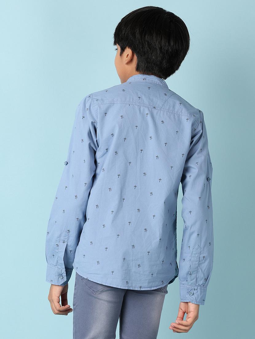 boys printed long sleeve casual shirt - 21608338 - Standard Image - 3