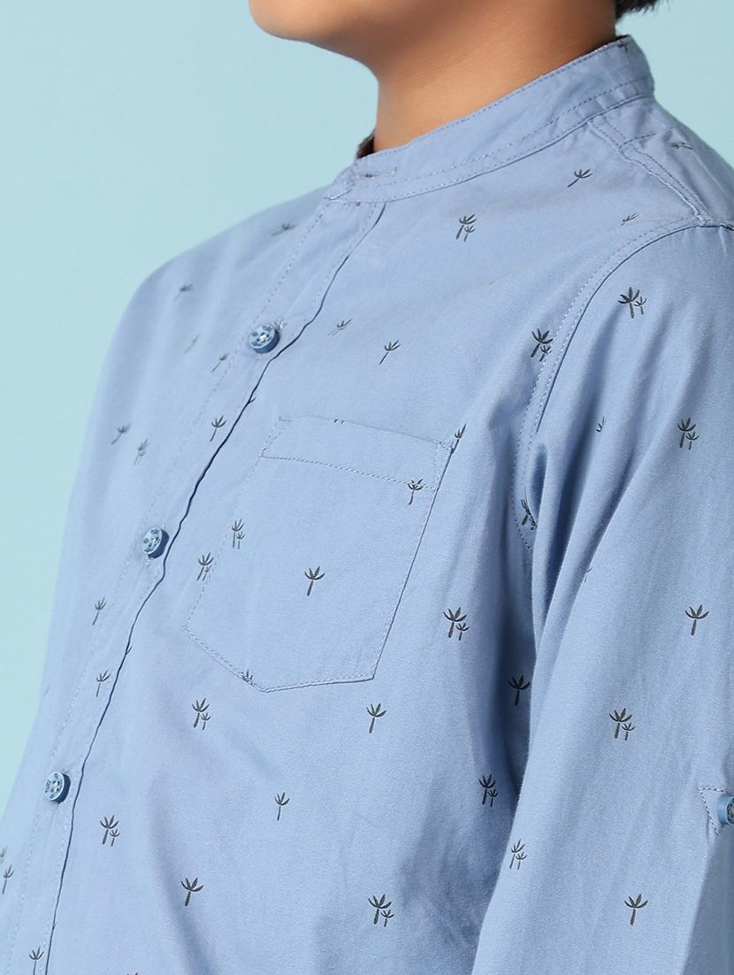 boys printed long sleeve casual shirt - 21608338 - Standard Image - 5