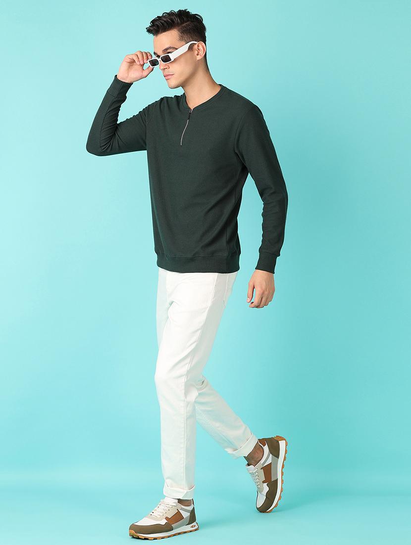 men long sleeves plain t-shirt - 21608347 - Standard Image - 3