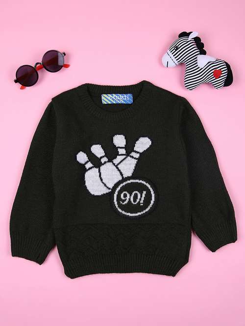 olive acrylic sweater - 21608351 - Standard Image - 0