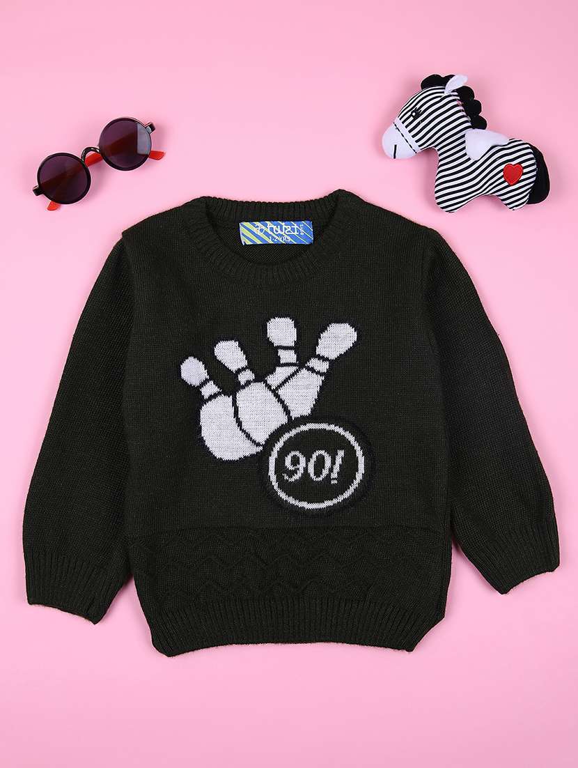 olive acrylic sweater - 21608351 - Zoom Image - 0