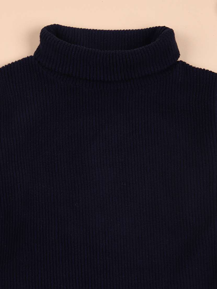 boys solid acrylic long sleeve sweater - 21608417 -  Standard Image - 3