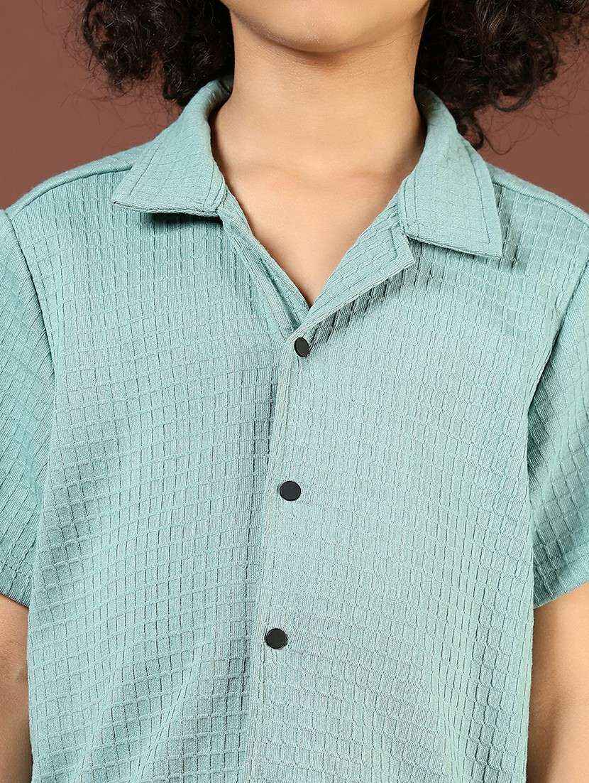 boys self designed cuban collared shirt - 21608480 -  Standard Image - 5
