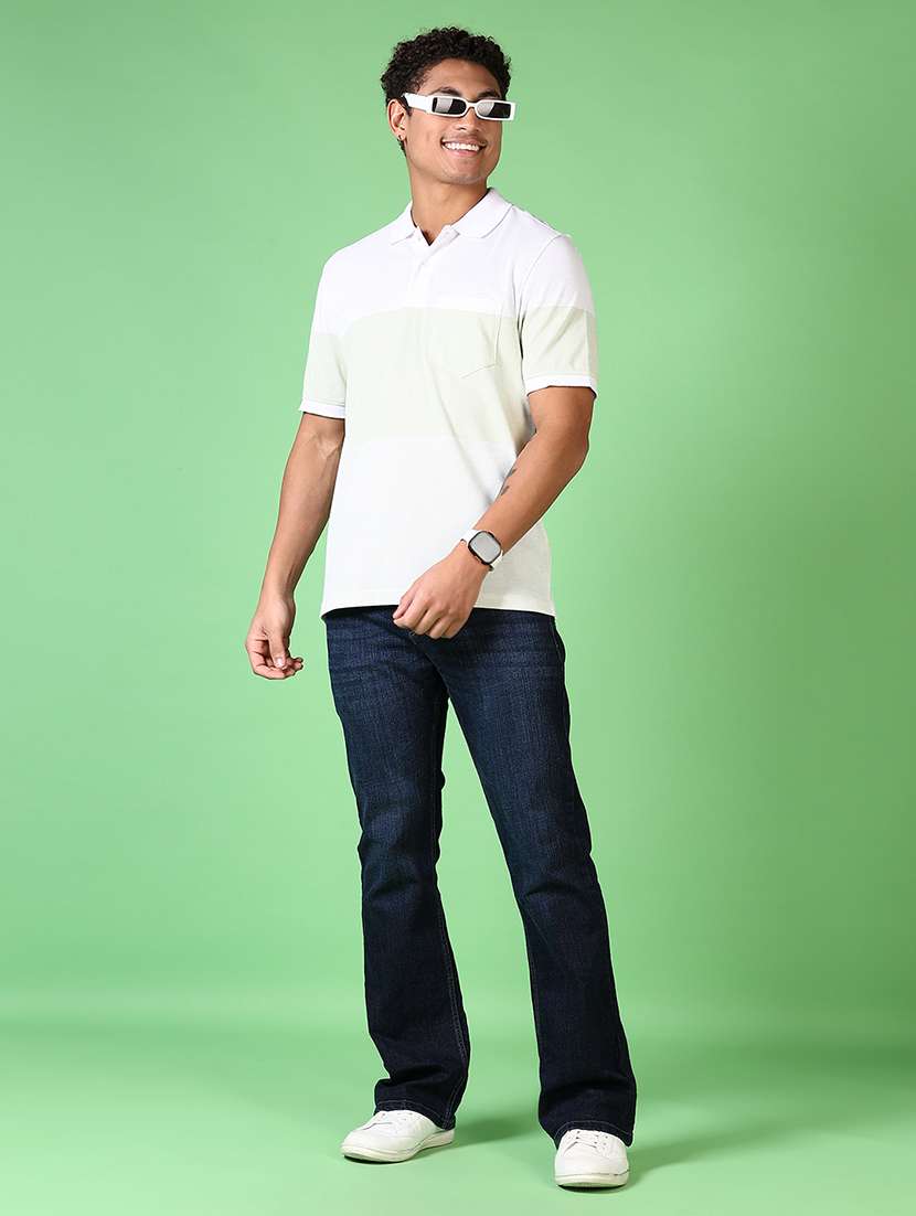 men striped short sleeve polo t-shirt - 21608503 -  Standard Image - 3