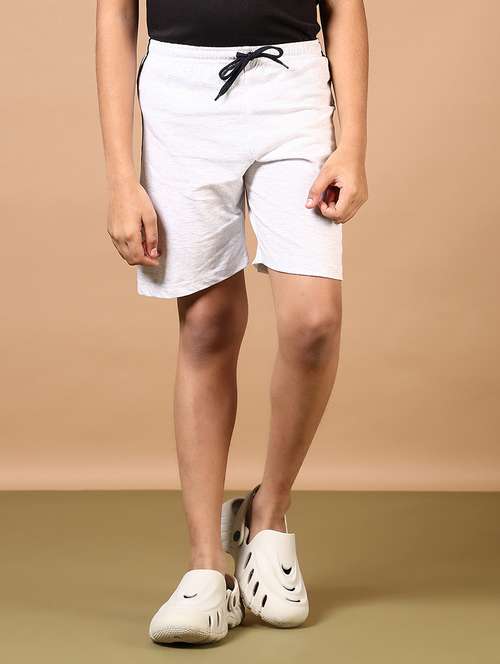 boys solid mid rise shorts - 21608591 -  Standard Image - 0