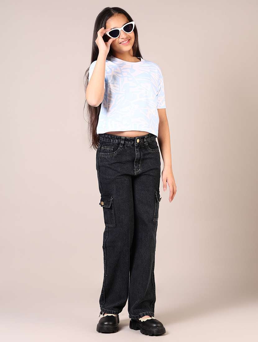girls printed cotton tee - 21608638 -  Standard Image - 3