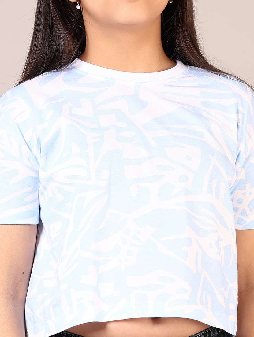 girls printed cotton tee - 21608638 -  Standard Image - 5
