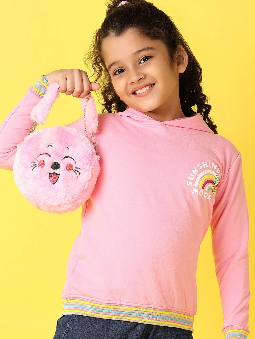 girls placement print long sleeve sweatshirt - 21608680 -  Zoom Image - 0