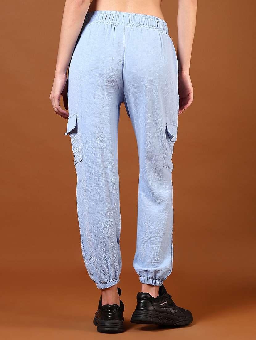 women solid mid rise regular fit jogger - 21608712 -  Standard Image - 3