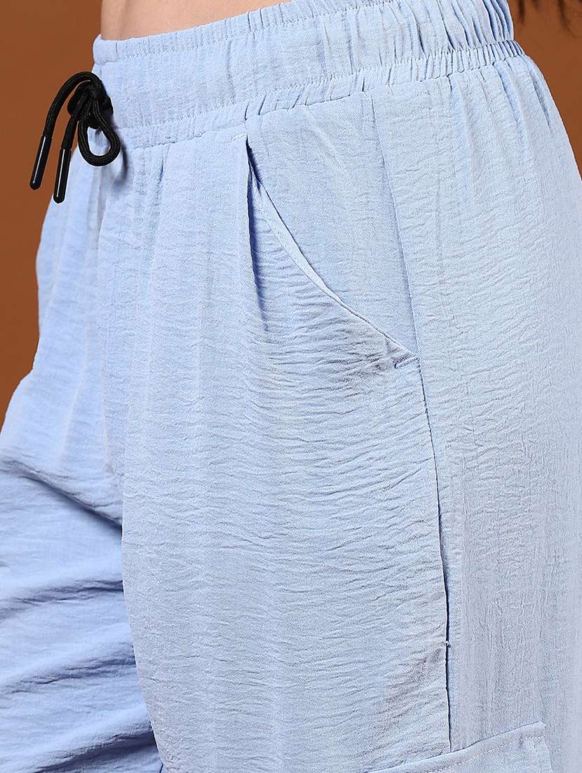 women solid mid rise regular fit jogger - 21608712 -  Standard Image - 5