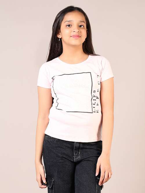girls printed short sleeve tee - 21608728 -  Standard Image - 0
