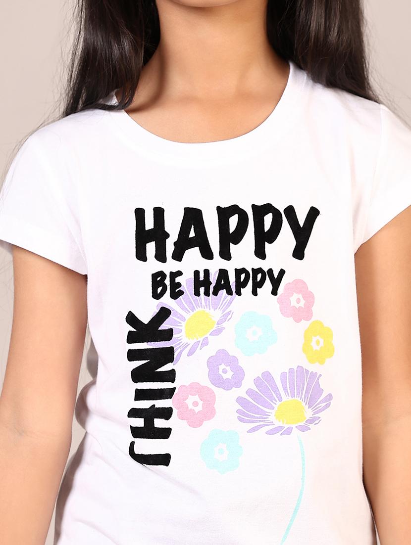 girls printed short sleeve tee - 21608821 - Standard Image - 5
