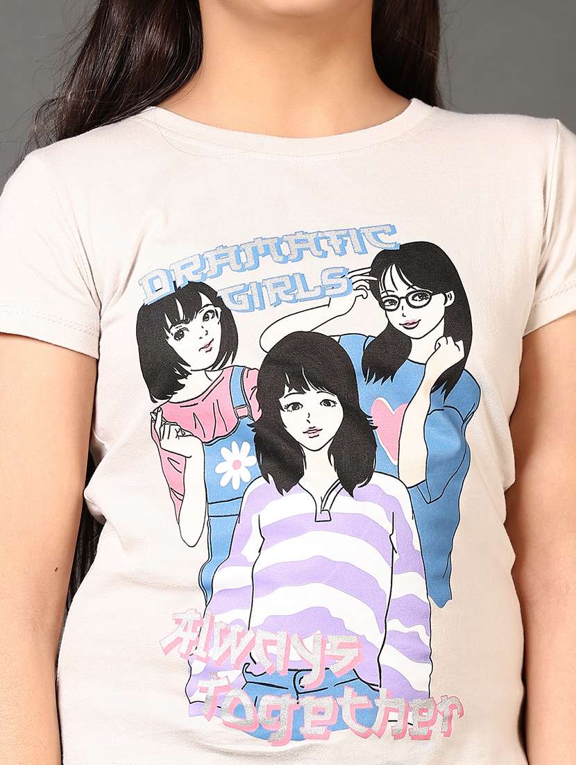 girls printed short sleeves tee - 21608833 -  Standard Image - 5