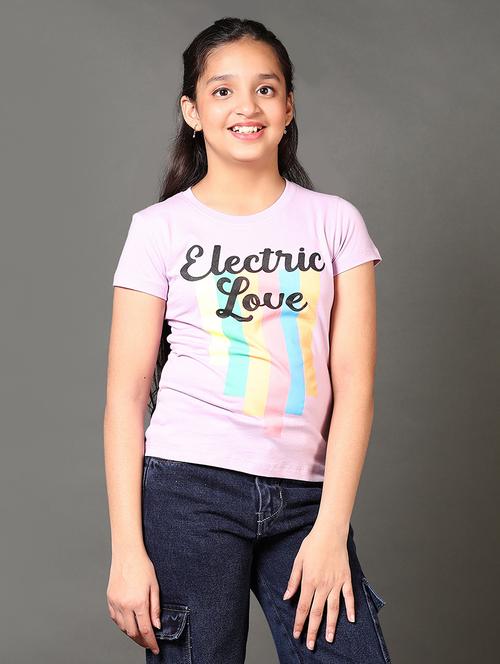 girls printed short sleeves tee - 21608834 - Standard Image - 0