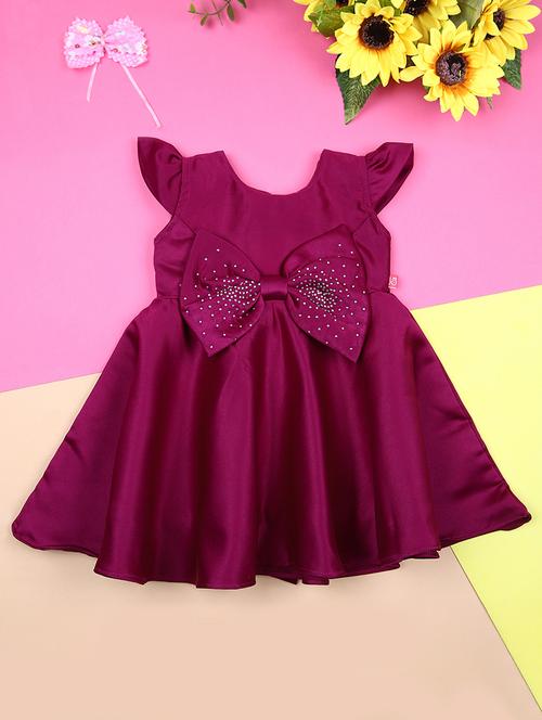 girls embellish round neck frock - 21608906 -  Standard Image - 0