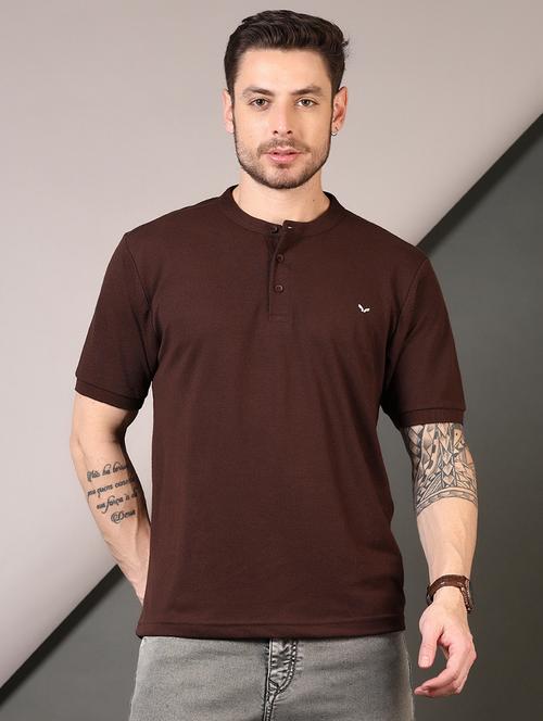 men short sleeves plain t-shirt - 21608979 - Standard Image - 0