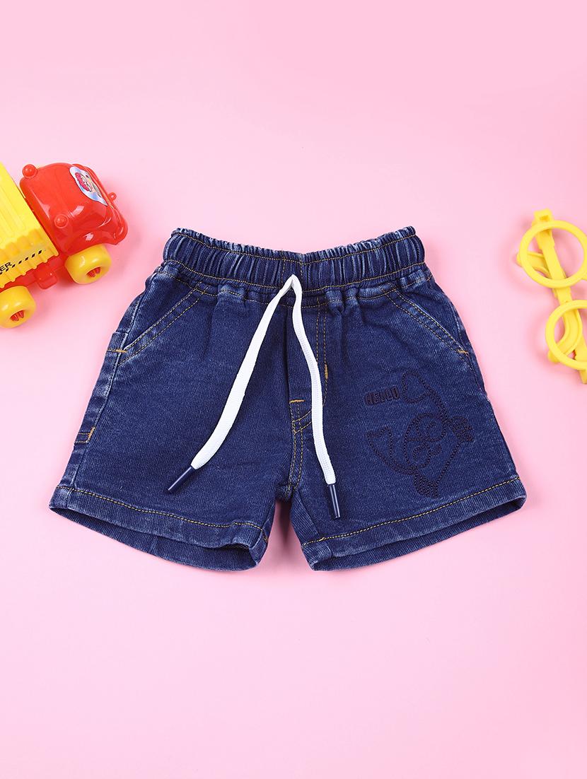 kids mid rise solid shorts - 21609076 - Zoom Image - 0