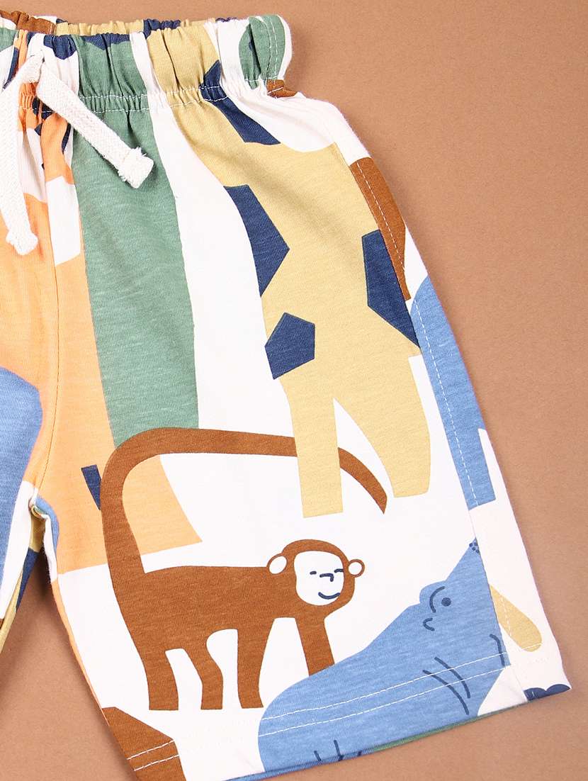 boys printed short sleeves co-ord set - 21609087 - Standard Image - 3