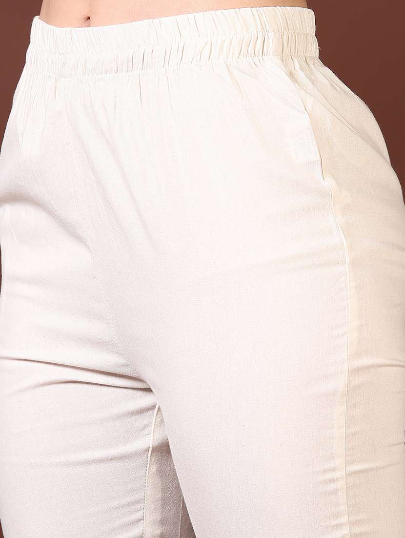 women solid ankle length tapered pants - 21609126 -  Standard Image - 5