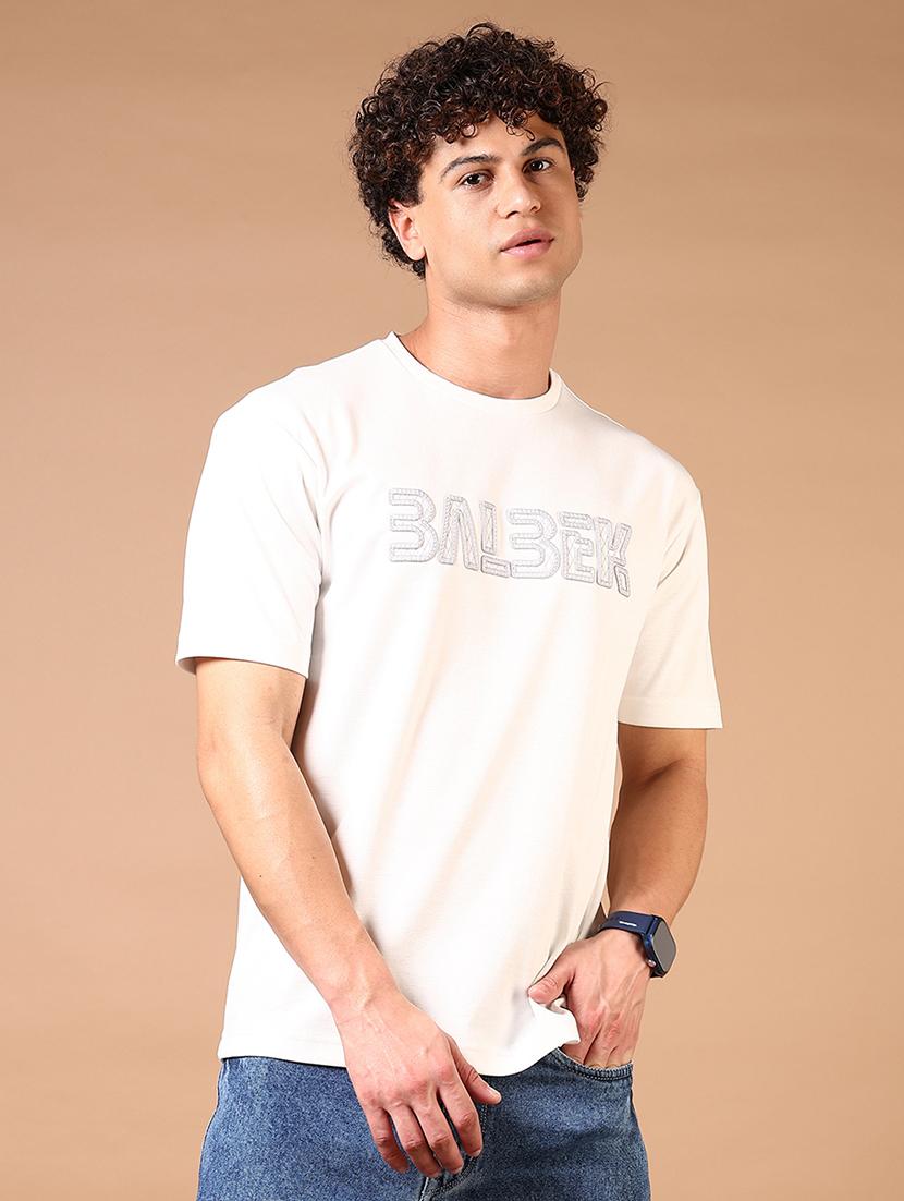 men chest print round neck regular fit t-shirt - 21609149 - Zoom Image - 0