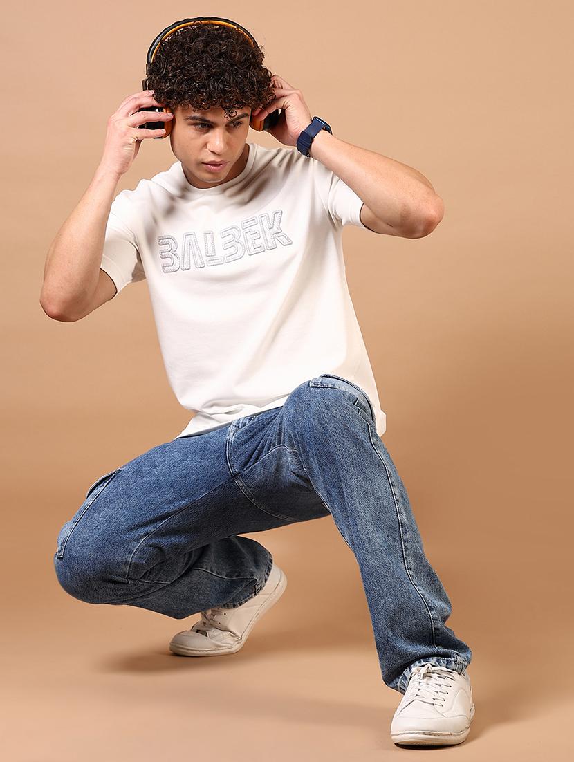 men chest print round neck regular fit t-shirt - 21609149 - Standard Image - 3