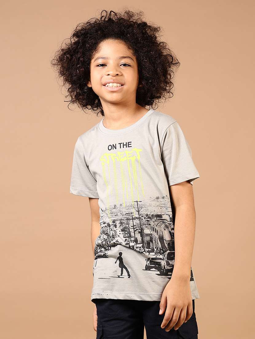 boys printed short sleeve t-shirt