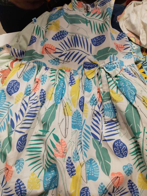 yellow cotton frock - 21609262 -  Standard Image - 0