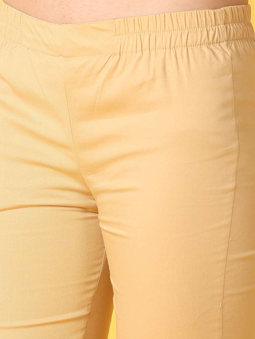 Women Solid Mid Rise Slim Fit Tapered Pant - 21609334 -  Standard Image - 5