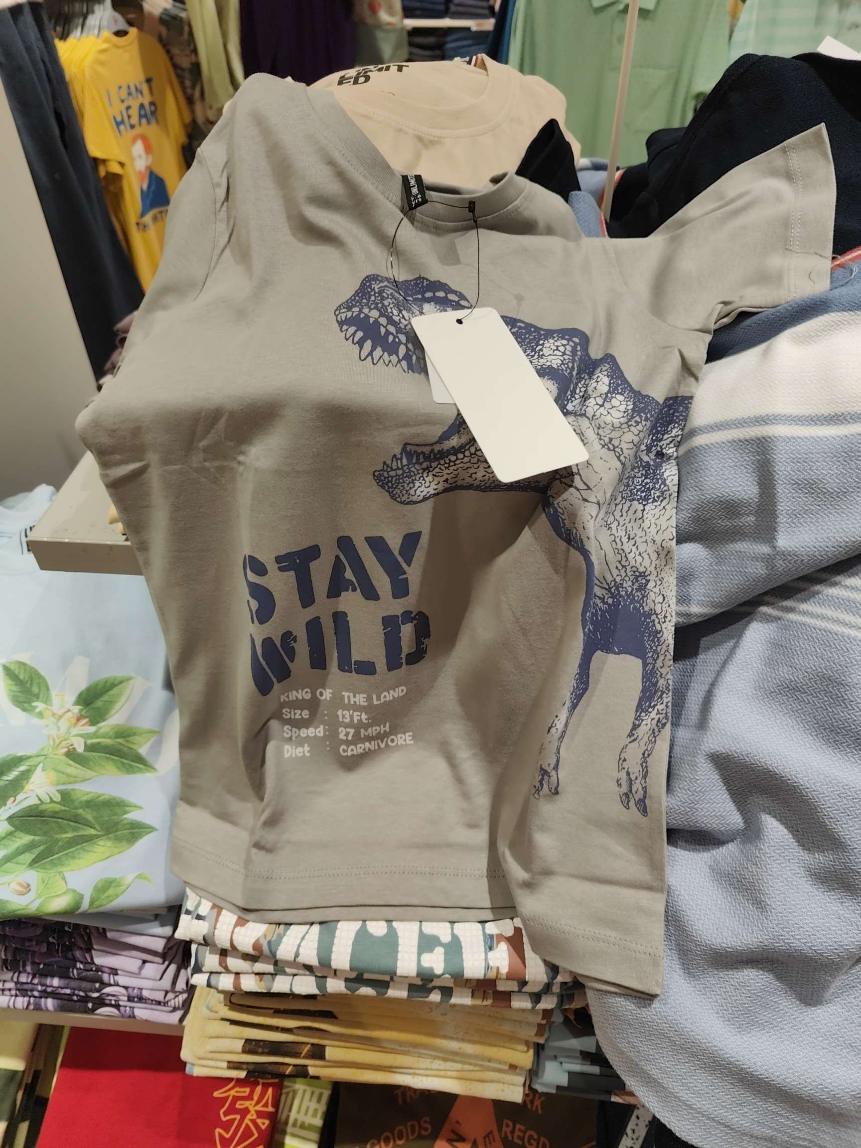 light grey cotton single jersey tshirt - 21609344 - Zoom Image - 0