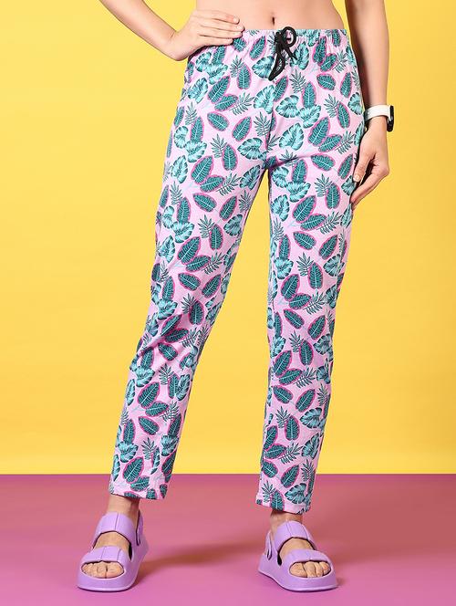 women printed cotton pajama - 21609400 - Standard Image - 0