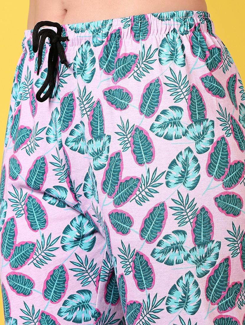 women printed cotton pajama - 21609400 - Standard Image - 5