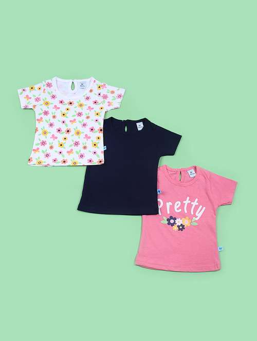 kids pack of 3 printed short sleeves tee - 21609407 - Standard Image - 0