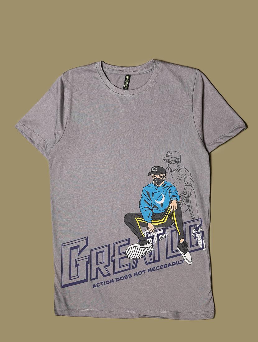 boys short sleeves printed t-shirt - 21609421 - Zoom Image - 0