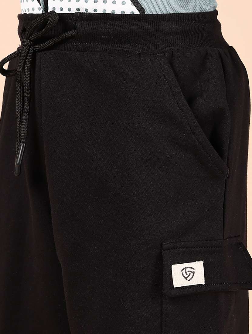 boys solid mid rise cargo shorts  - 21609596 -  Standard Image - 5