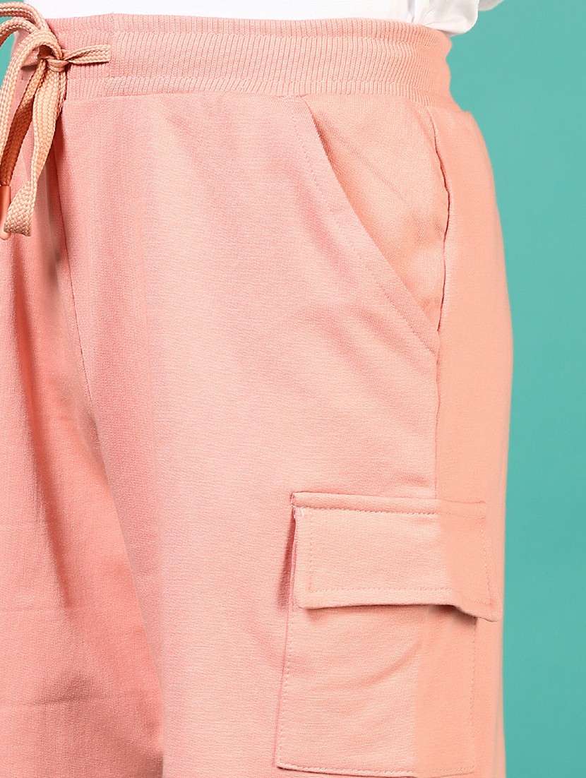 boys solid mid rise regular fit cargo shorts  - 21609599 -  Standard Image - 5