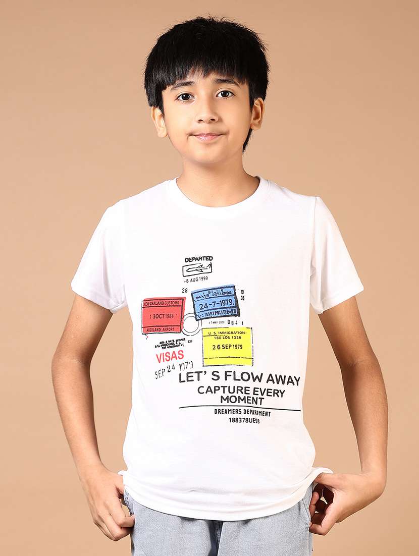 boys printed short sleeve t-shirt