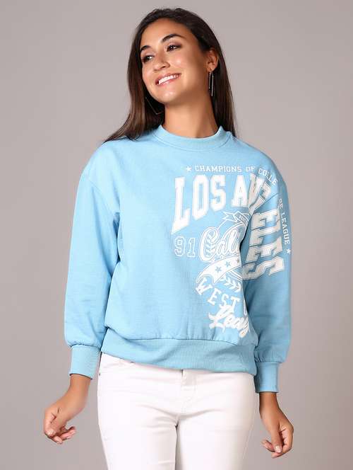 women printed long sleeves sweatshirt - 21609627 -  Standard Image - 0