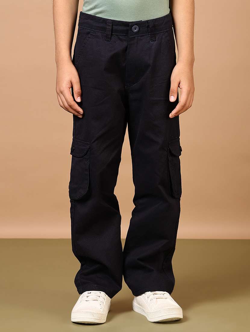 boys plain mid rise cargo